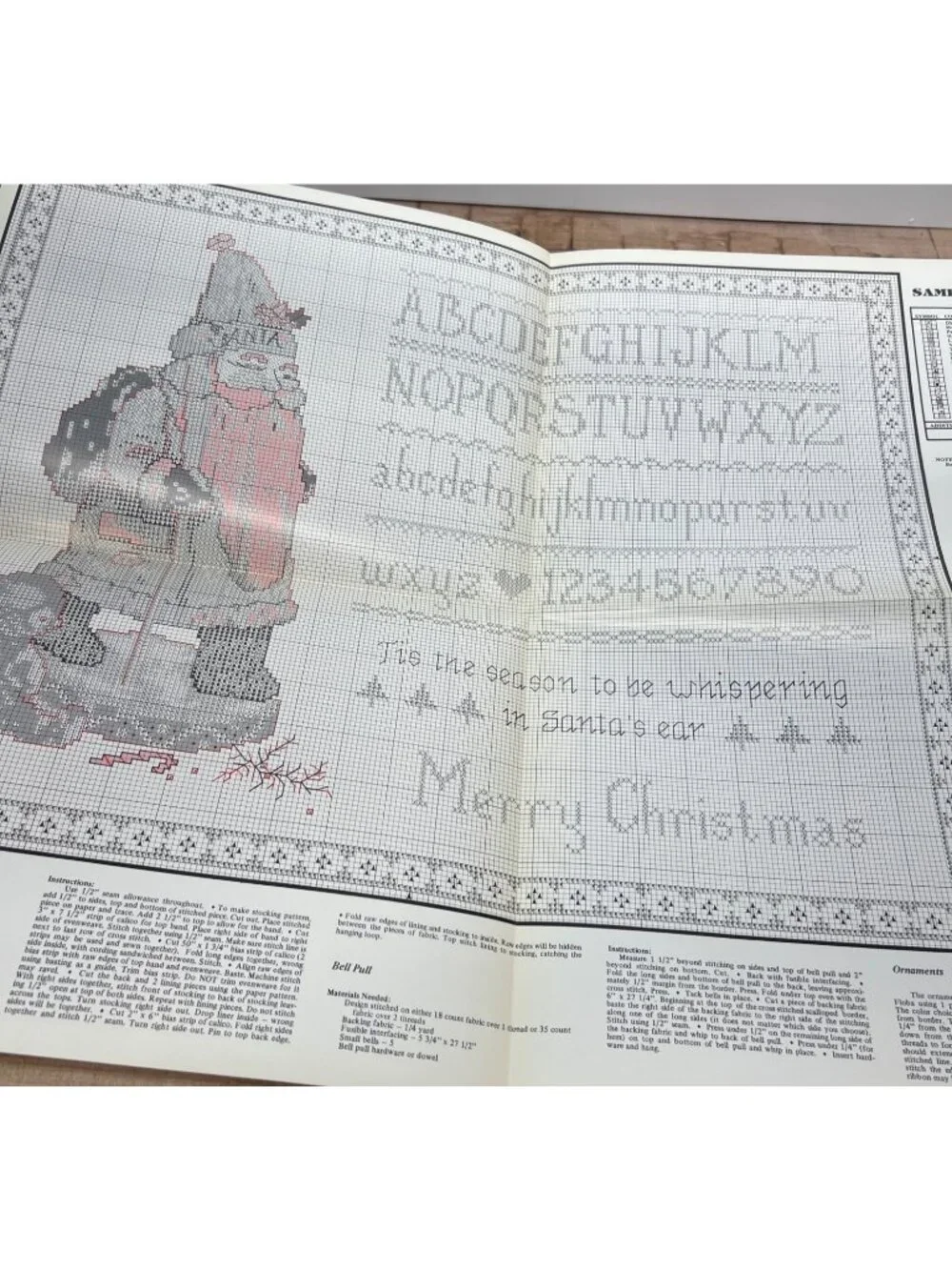 June Grigg Christmas Cross Stitch Leaflet Giordano From The Attic Pattern Bookle